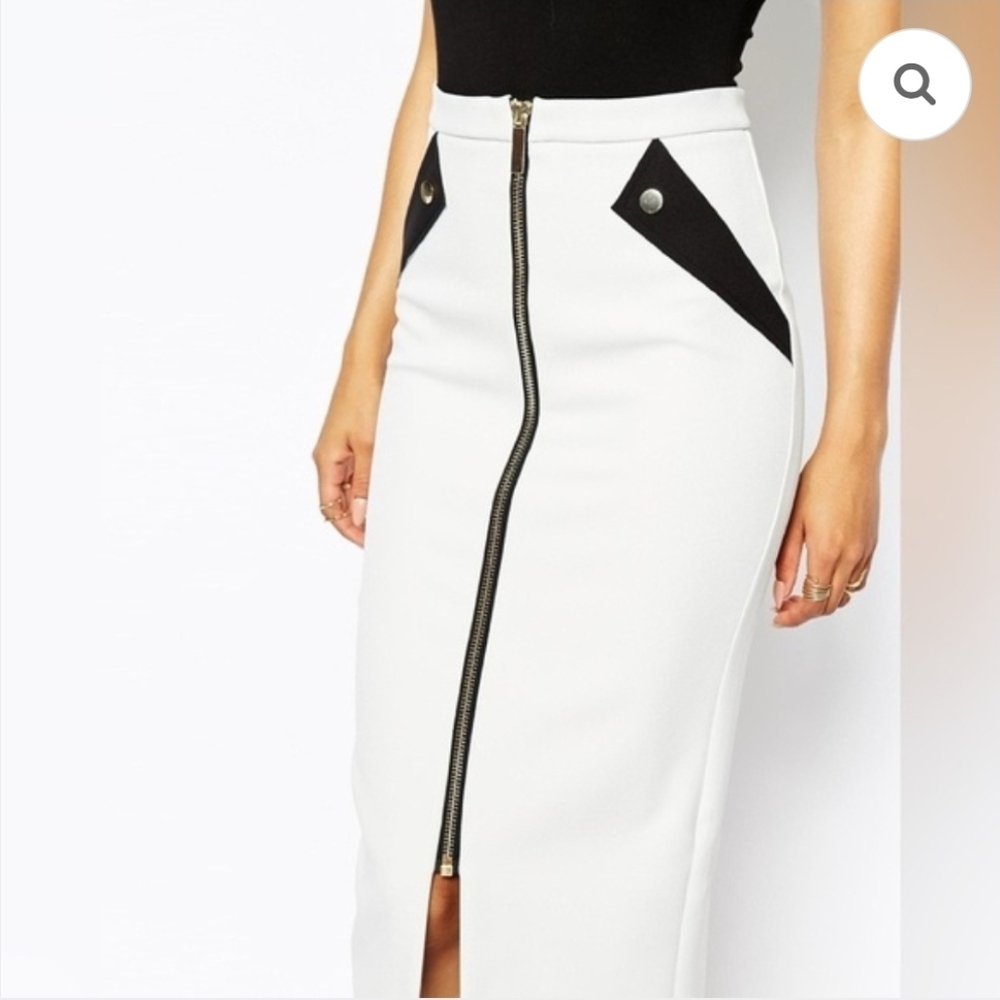 Worthington Zipper Front Pencil Skirt, Size 12.